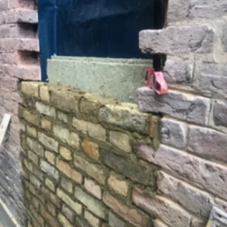door bricked up
